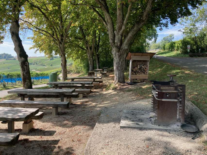 Grillstelle Tisch und Bänk